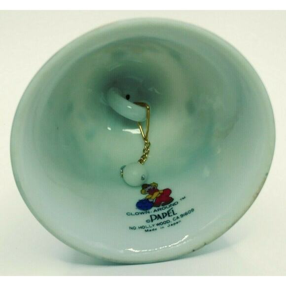 Vintage Clown Bell Porcelain Circus Figurine Papel Japan Gold Trim Decor 🎪🤡 - Picture 9 of 11